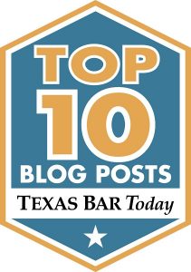 Texas BarToday Top Ten Badge